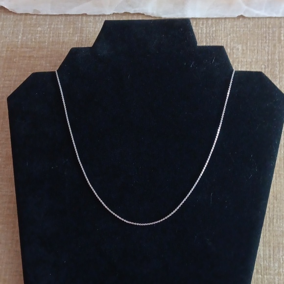 925 Italy Silver Delicate Tiny Chain Necklace - Picture 1 of 13